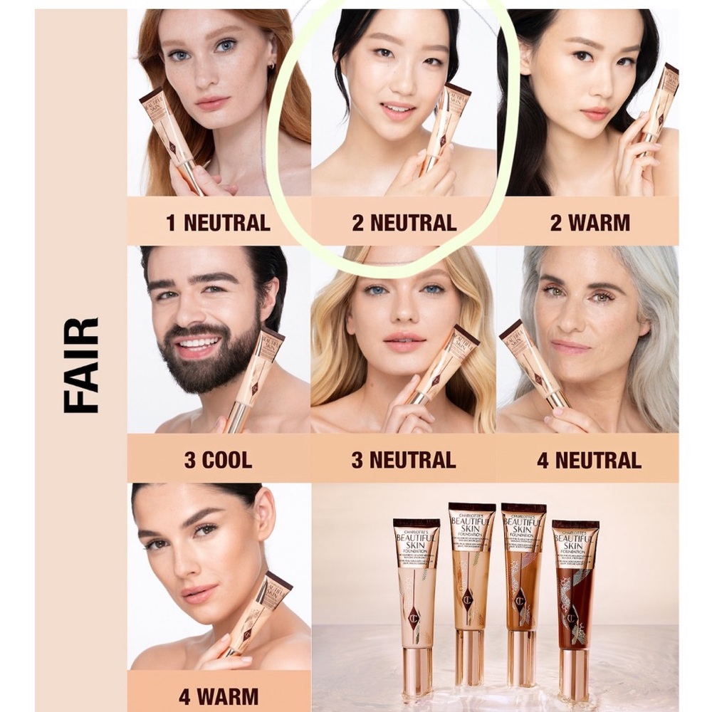Charlotte Tilbury Beautiful Skin Foundation - Shade 2 Neutral - Picture 9 of 9